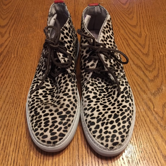 Del Toro Other - Del toro leopard print pony hair men’s chukka boot